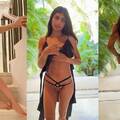 Mia Khalifa - Upskirt Undressing Herself